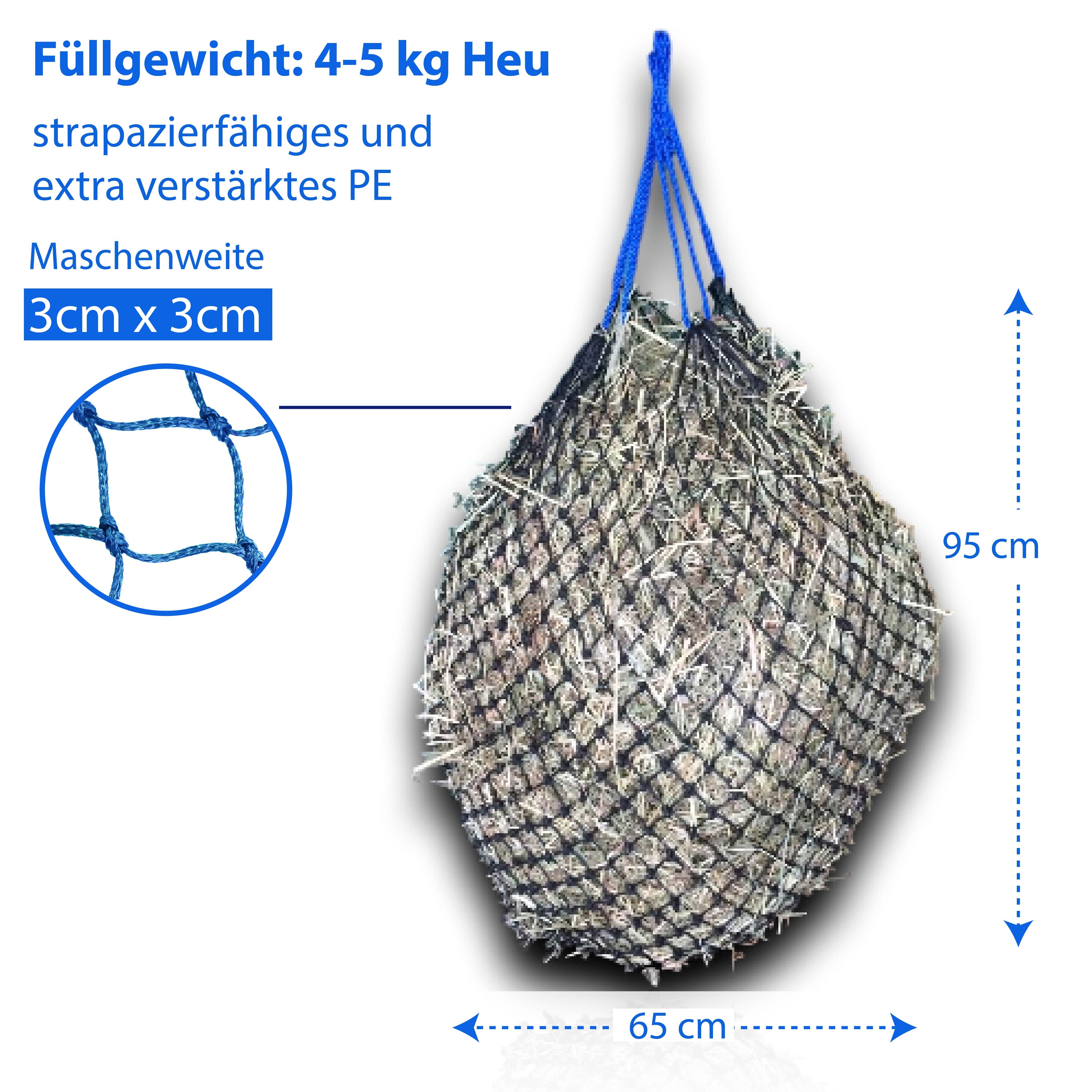 Heunetz extra engmaschig 3x3 cm, 4,5 kg Füllgewicht